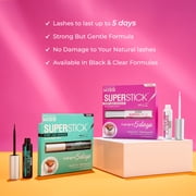 Kiss SuperStick 5-Day Extended Wear Strip Lash Liquid False Eyelash Adhesive, Net Wt. 4.8g - Clear