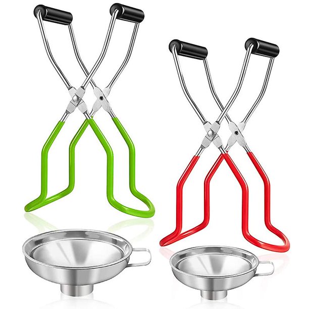 Juego de Elevador de Tarros DENGXMXG con Embudo de Acero Inoxidable