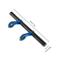 thumbnail image 3 of pitrice Bicycle Handlebar Extender Mountain Bike Bracket Support Mount Headlight Flashlight Speedometer Holder Replacement Blue 1Set, 3 of 6