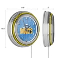 thumbnail image 2 of Denver Nuggets City Retro Neon Analog Wall Clock with Pull Chain, 2 of 6