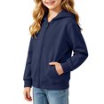 thumbnail image 7 of Ashirexll Girls Hoodies Solid Hooded Long Sleeve Sweatshirt for Big Girls Fall Casual Layer 1-11 Years, 7 of 7