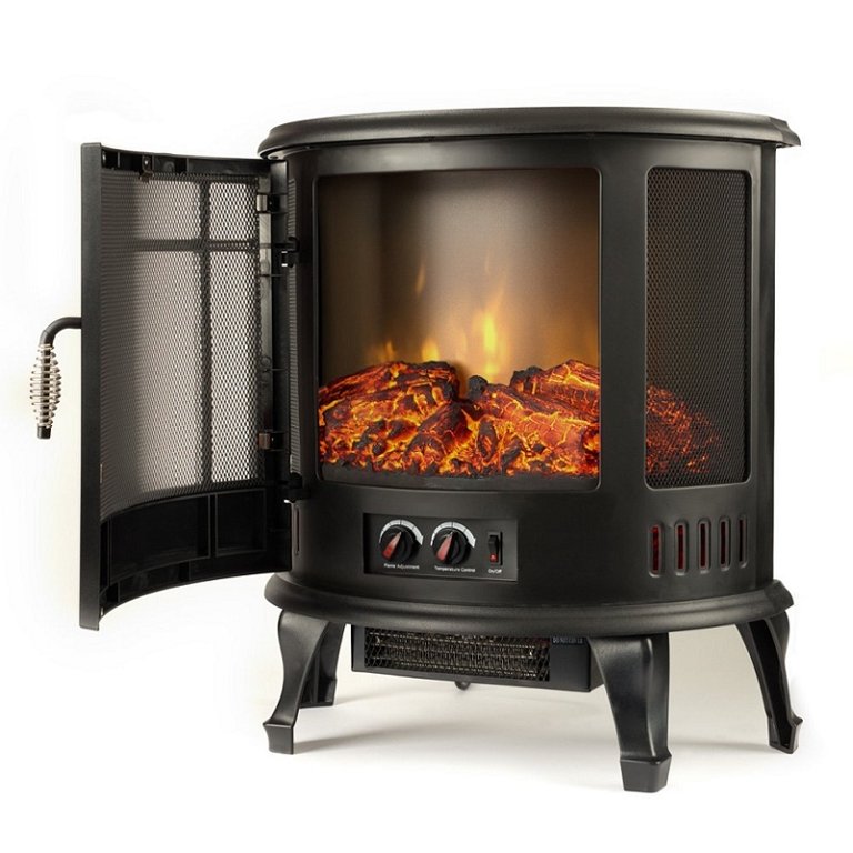 Regal Flame 22-inch Heater Vent Free Curved Electric Fireplace Stove Better  than Wood Fireplaces, Gas Logs, Wall Mounted, Log Sets, Gas, Space Heaters,  Propane, Gel, Ethanol, Tabletop - Walmart.com