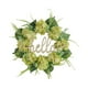 thumbnail image 2 of Corona artificial para puerta de entrada con cartel de "Hola", accesorio para fotos, corona de primavera Verde, 2 of 9