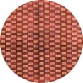 thumbnail image 1 of Ahgly Company Indoor Round Abstract Red Abstract Area Rugs, 3' Round, 1 of 6