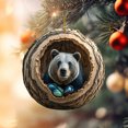 thumbnail image 4 of 1 Pcs Animal Christmas Ornament, Forest Animal Christmas Decorations for Tree, Christmas Tree Animal Pattern 2D Acrylic Ornament,Christmas Hanging Ornaments for Animal Lovers Gift, 4 of 8