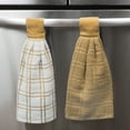 thumbnail image 5 of RITZ 3-Pack Solid and Multi Check Tie Towel Set, Straw, 5 of 5