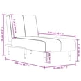 thumbnail image 4 of vidaXL Chaise Longue en Velours Gris Foncé, 4 of 5