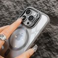 thumbnail image 4 of Luxury Magnetic Shockproof Phone Case For iPhone 16 15 14 13 12 11 Pro Max For Magsafe Funda Stand Glass Lens Protector Cover tzw, 4 of 7