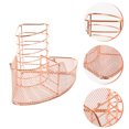 thumbnail image 1 of unbranded Portalápices Metálico Rosa Dorado Con Soporte Para Brochas Y Almacenamiento De Maquillaje, 1 of 6
