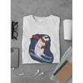 thumbnail image 3 of Polar Bear On Alpine Ski Slope T-Shirt Men -Image by Shutterstock, Male 3X-Large, 3 of 4