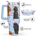 thumbnail image 3 of Cute Canine Design 40oz Water Bottle - BPA Free Dog Lovers Tumbler with Handle & Straw - Gift for Women Coffee Mug, 3 of 7