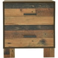 thumbnail image 3 of Pemberly Row Wooden 2 Drawer Nightstand in Rustic Pine Finish, 3 of 8
