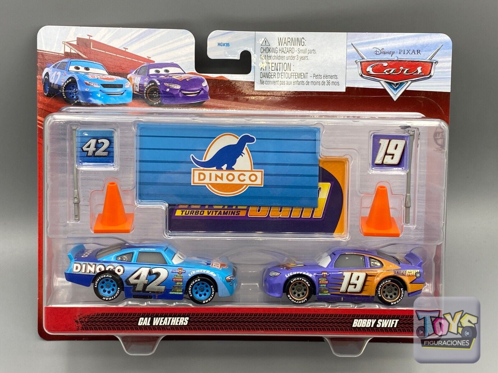 Disney Pixar Cars Cal Weathers & Bobby Swift 8 Pieces