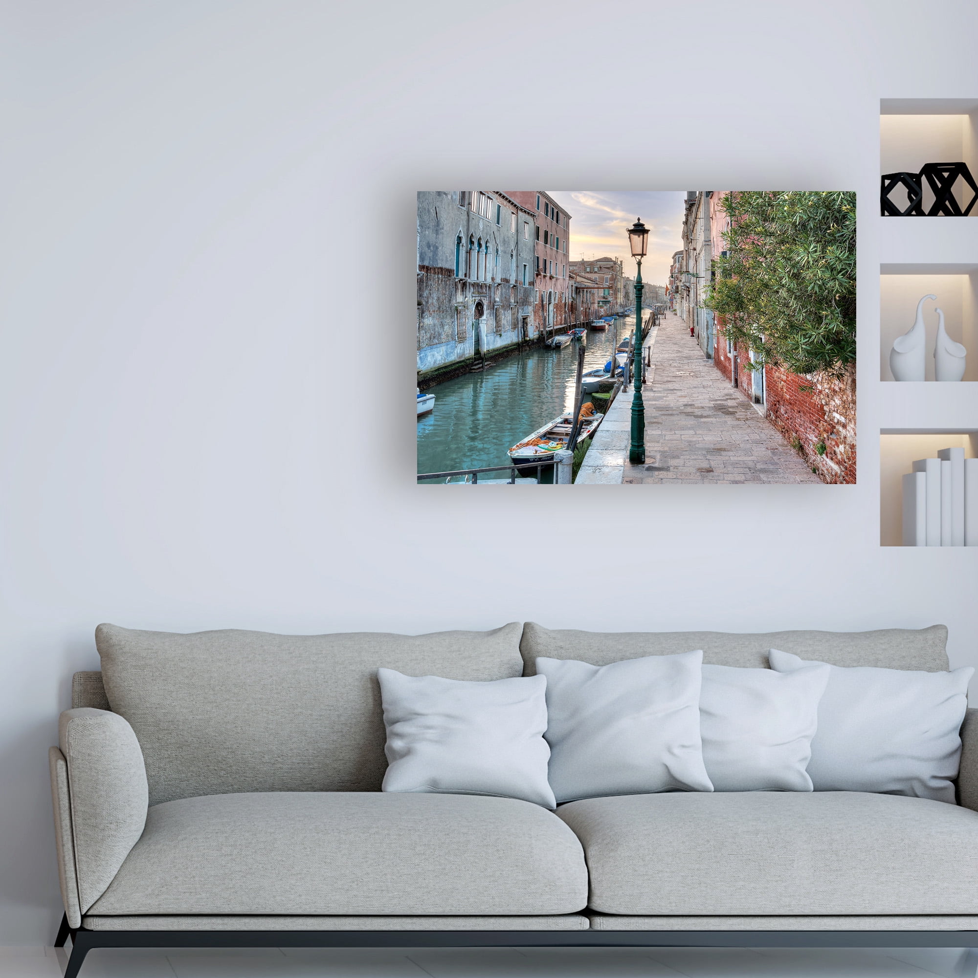 Trademark Fine Art 'Venetian Passeggiata' Canvas Art by Alan Blaustei