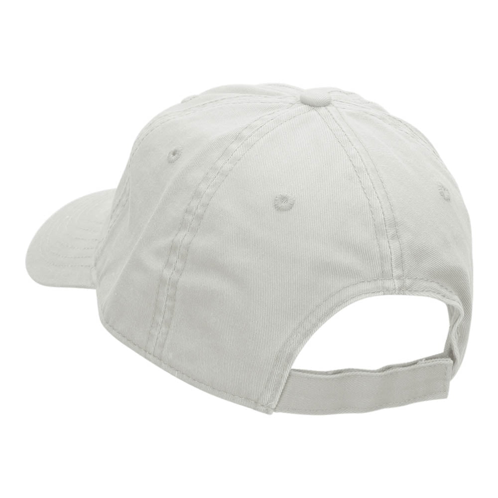 Referee Tee Embroidered Deluxe Washed Twill Cap - White OSFM