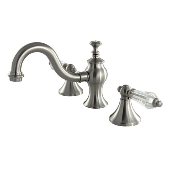 Kingston Brass KC7168WLL 8 in. Widespread Bathroom Faucet, Brushed Nickel