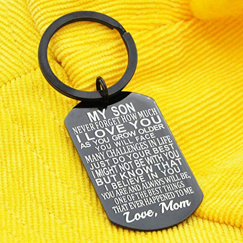 AHAETH Mother Son Keychain Boy Mom Gifts for Women Mom of Boys Gift Sons Are The Anchors of A Mother’s Life Keychain Mother Son Gifts for Mom Best