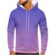 thumbnail image 1 of Sudadera con capucha para hombre, estilo casual, a la moda, con cuello redondo, bolsillos y estampado degradado, sudadera de manga larga con capucha, blusa de poliéster para hombre, 1 of 5