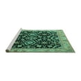 thumbnail image 2 of Ahgly Company Machine Washable Indoor Rectangle Persian Turquoise Blue Traditional Area Rugs, 8' x 12', 2 of 4