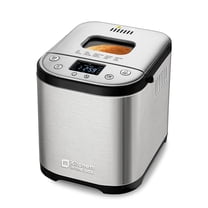 Kitchen in the box 15-in-1 Bread Machine, 2LB Stainless Steel Automatic Bread Maker with Recipes-Silver