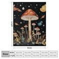 thumbnail image 4 of ARISTURING Mushroom Blanket, Hippie Butterfly Moon Plants Nature Themed Decor Patterned Throw Blanket for Adult, Lightweight Starry Night Magical Celestial Printed Blanket for Sofa Bed -, 4 of 6