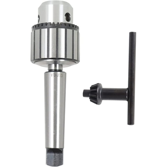 findmall 1/8" - 5/8" Drill Chuck, MT3-JT33 Super Heavy Duty Drill Press Chuck with Chuck Chuck Key