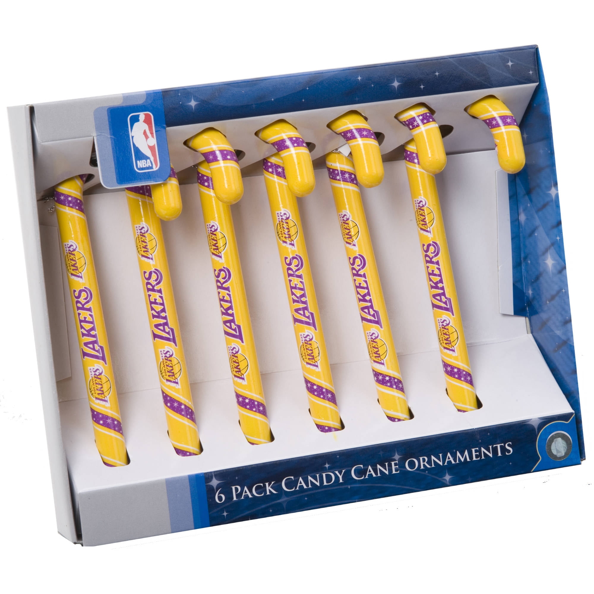 Forever Collectible Nba Candy Cane Ornaments Los Angeles Lakers Walmart Com Walmart Com