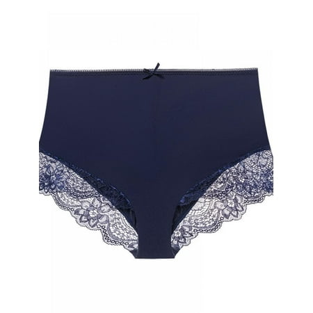 Esho Womens Plus Size Underwear  Ladies Sexy Lace High Waisted Panties   Soft Full Breathable Briefs For Women