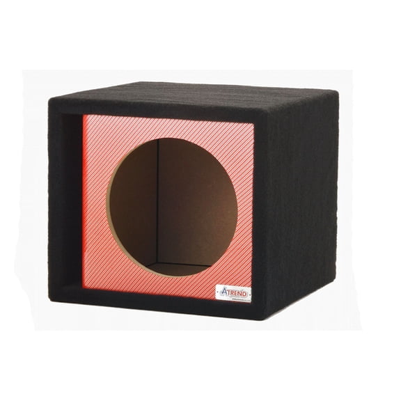 10SVR - Red Carbon Fiber - 10" Singlel Vented Red Carbon Fiber