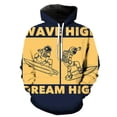 thumbnail image 3 of Sudadera con capucha con estampado 3D de astronauta de dibujos animados para hombres y mujeres, sudaderas casuales de gran tamaño, ropa de calle de hip hop para niños, 3 of 5