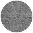 thumbnail image 2 of Addison Rugs Chantille Indoor/Outdoor Transitional Floral Gray Washable Round Rug, 8' x 8', 2 of 6