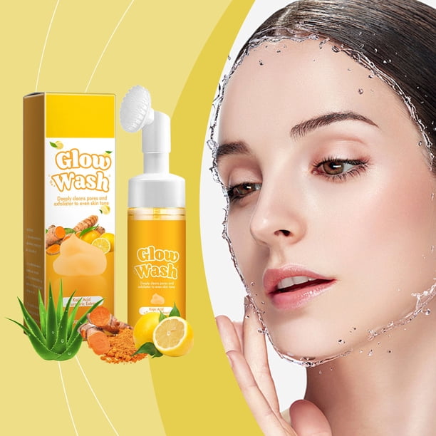 Xihbxyly Limpiador de Cúrcuma, Set para Rejuvenecer La Piel, Discos Faciales Nutritivos, Limpieza Profunda, Mejora La Opacidad, Rutina Diaria de Cuidado de La Piel, Ideal para Todo Tipo de Piel.