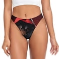 thumbnail image 1 of Fotbe Mysterious Hooded Wolf Tanga Sin Costuras para Mujer con Estampado – Panties Invisibles, Transpirables y Cómodos para Uso Diario-X-Small, 1 of 6