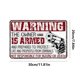 thumbnail image 2 of Placa de Metal Vintage de hierro, señal de advertencia, pintura Rectangular, Arte de la pared Decor30x20cm, 2 of 9