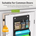 thumbnail image 5 of Over the Door File Organizer, Hanging File Folders Wall Organizer with 10 Large Pockets for Papers, Charts, Mails, Magazine, Office and Back To School Supplies Storage and Organization (Black), 5 of 8