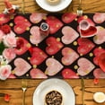 thumbnail image 6 of Antqov Valentines Day Table Runner 13x91" Love Heart Galentines Day Table Cover Colorful Valentines Day Decorations for Party Home Kitchen Dining Holiday Decor, 6 of 6