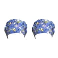 thumbnail image 1 of Transemion Operating Hats Nurse Durability Gourd-shaped Button Bright Colors Tie Back Multifunctional Work Uniform Working Caps G-06 2Set, 1 of 6