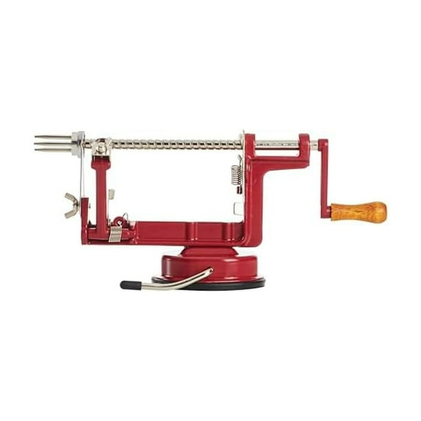 Pelador de manzanas Amco Houseworks A505, hierro fundido, rojo
