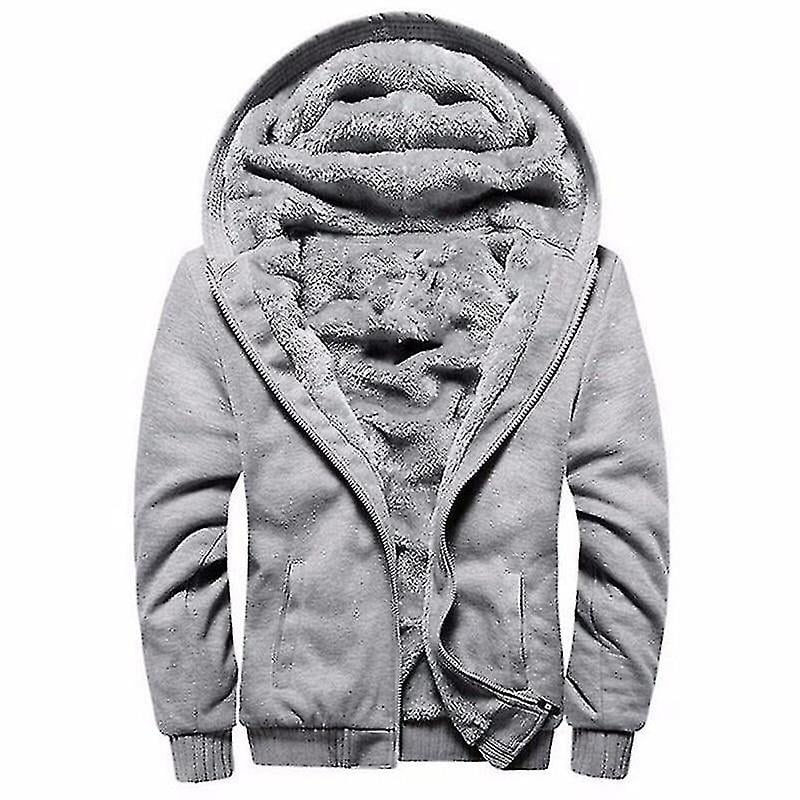 Men Large 10xl Thermal Hoodie 8xl 9xl Autumn Winter Long Sleeve Zipper Pocket Blue Red Black Gray Big Jacket Sweatshirt Walmart