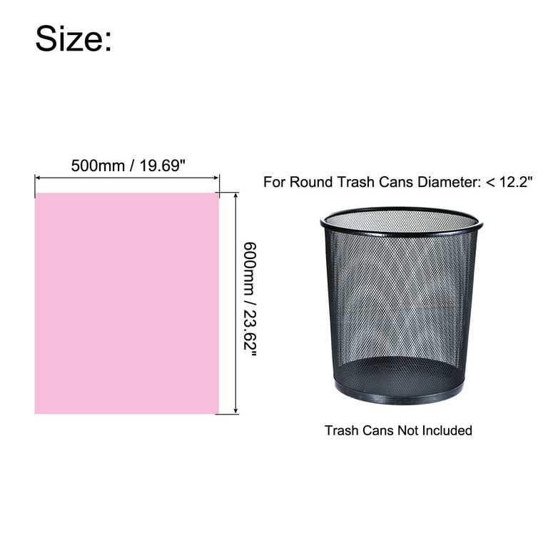 Uxcell 4-6 Gallon Small Trash Bags Waste Basket Liners Red, 20 Counts /  Roll 