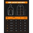 thumbnail image 7 of Heated Jacket for Men, Men's Heated Jacket,12V 20000mAh Battery, Heated Cuffs, Heated Winter Coat, Electric Heating Jacket, Lightweight Gray 3XL, 7 of 7