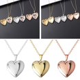 thumbnail image 3 of Love Heart Necklace Photo Box Locket Pendant Photo Frame Lovers Friend Couple., 3 of 8