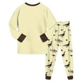 thumbnail image 4 of Gibobby Pajamas for Boys Cute Black Gamer Long Sleeve and Pants Sleepwear 2-pieces Big Kids PJS Clothes(Yellow,3-4 Years), 4 of 6