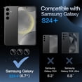 thumbnail image 2 of JETech Camera Lens Protector for Samsung Galaxy S24+ / S24 Plus, 9H Tempered Glass Metal Individual Ring Cover, Easy Installation Tray, HD Clear, Set of 1 (Onyx Black), 2 of 7