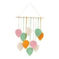 thumbnail image 3 of Macramé para colgar en la pared, decoración de pared, adorno de fondo, tapiz bohemio, borlas de hojas de macramé para apartamento, hogar, dormitorio, Naranja, 3 of 8