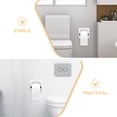 thumbnail image 3 of Raindrops 2Pcs Spring Loaded Toilet Paper Holder Roller Plastic Quick Installation for Bathroom General Users, 3 of 8