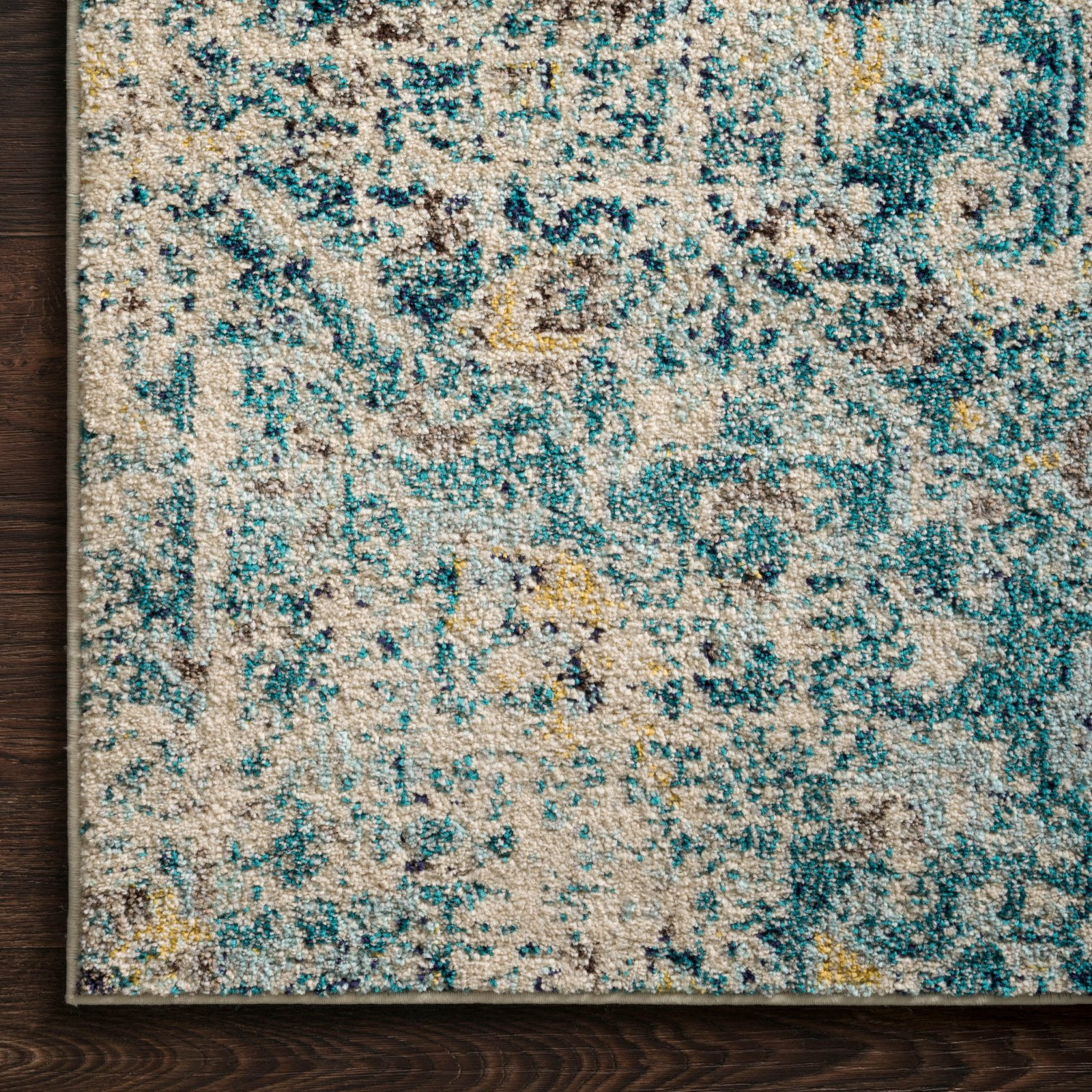 Loloi Nadia Abstract Aqua / Navy Area Rug