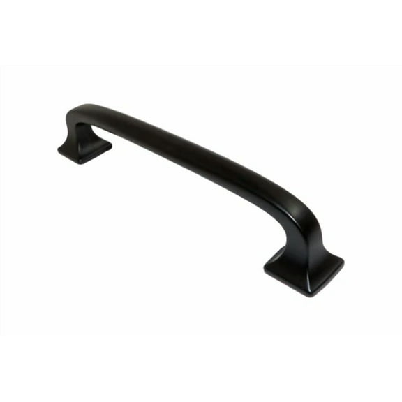 FABLE- Franklin Brass P29613K-Fb-C Matte Black-Polished 4" Midsection Grip Shelf Pull