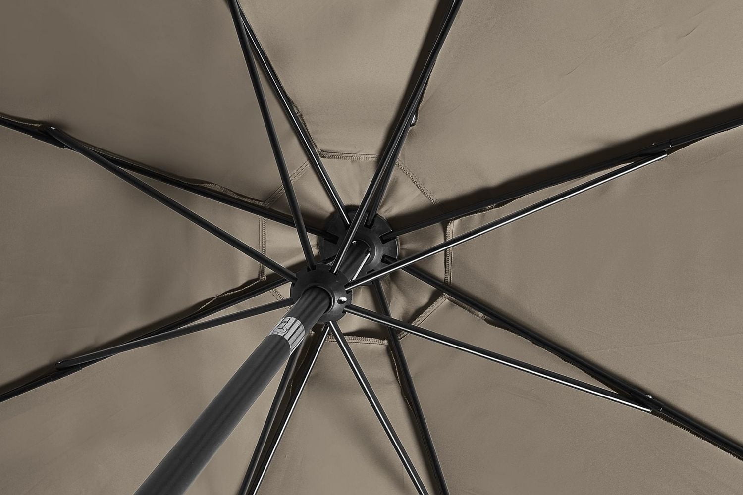 Parasol de marché rond pour patio de 2,7 m HOMETRENDS