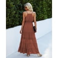 thumbnail image 4 of Vestido PRETTYGARDEN Maxi de Verano para Mujer Rojo Óxido XXL, 4 of 4